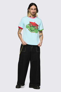 Dangerfield NZ - Colourblock Frog Tee - blue