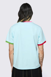 Dangerfield NZ - Colourblock Frog Tee - blue