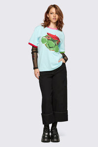 Dangerfield NZ - Colourblock Frog Tee - blue
