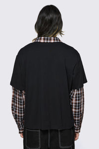 Dangerfield NZ - Archangel Polo Long Sleeve Top - black-brown