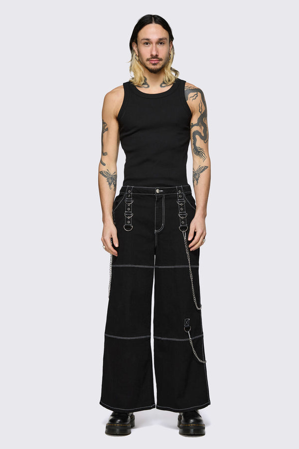 Dangerfield NZ - Medusa Chain Jeans - black