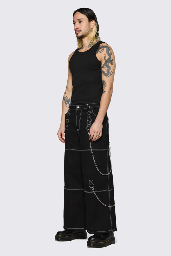 Dangerfield NZ - Medusa Chain Jeans - black