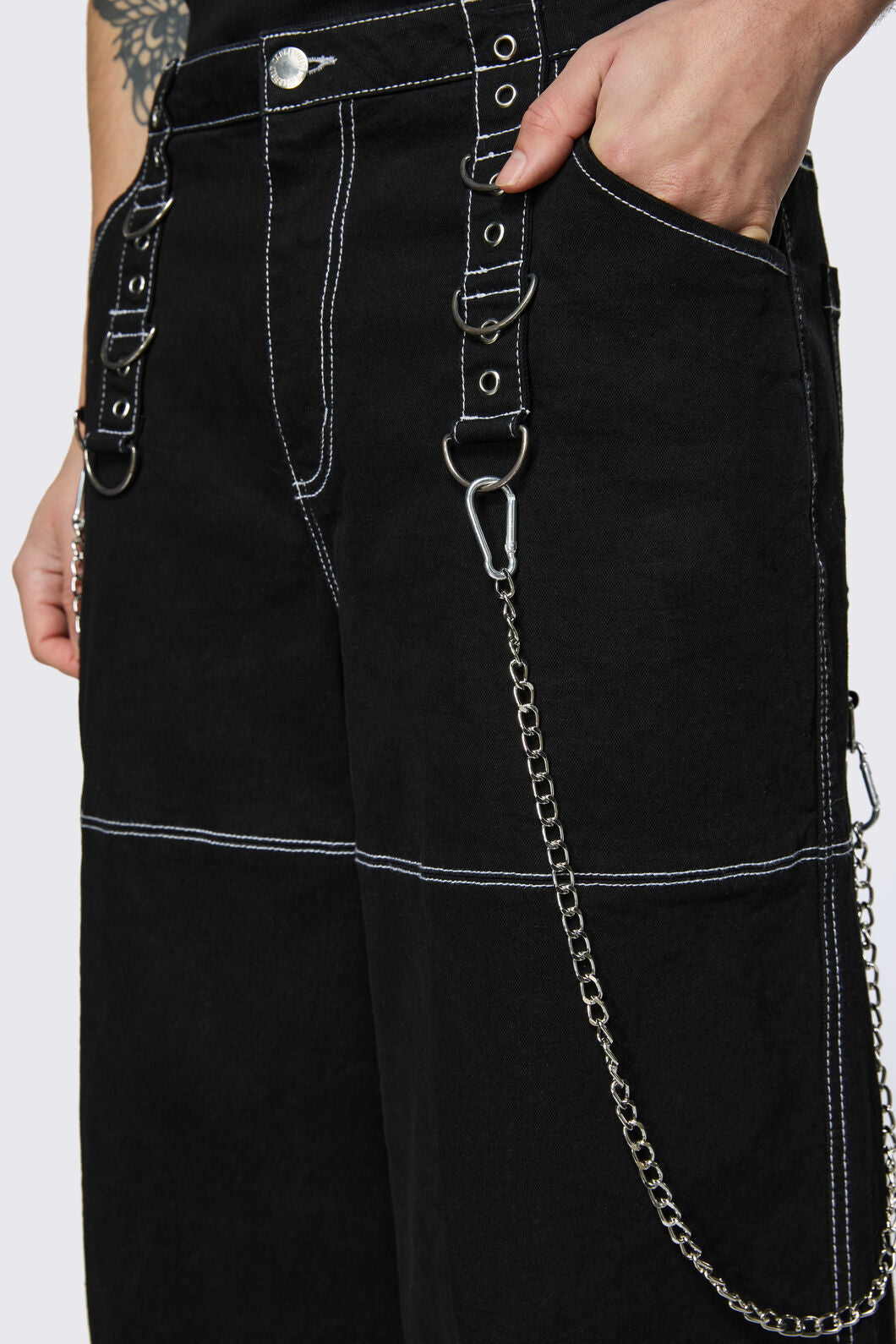 Dangerfield NZ - Medusa Chain Jeans - black