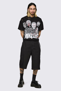 Dangerfield NZ - Ghouls Distressed Tee - black