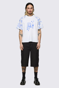 Dangerfield NZ - Sketchy Raglan Tee - white