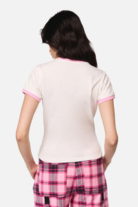 Dangerfield NZ - Just A Girl Fitted T-Shirt - cream