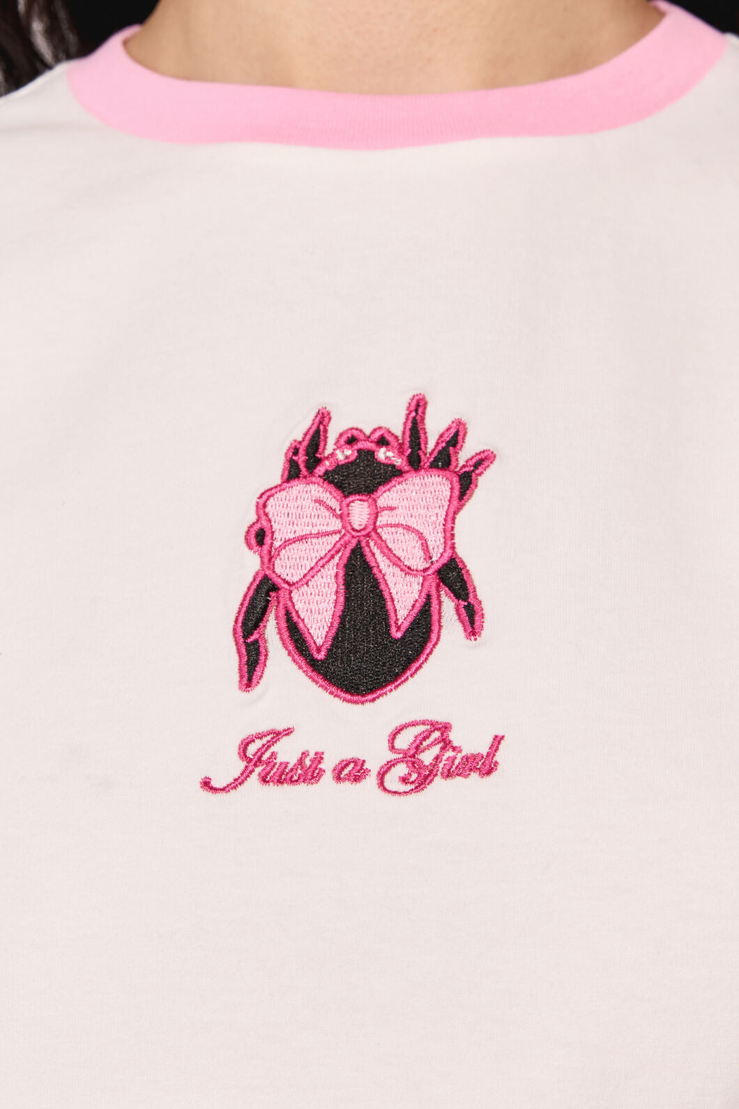 Dangerfield NZ - Just A Girl Fitted T-Shirt - cream