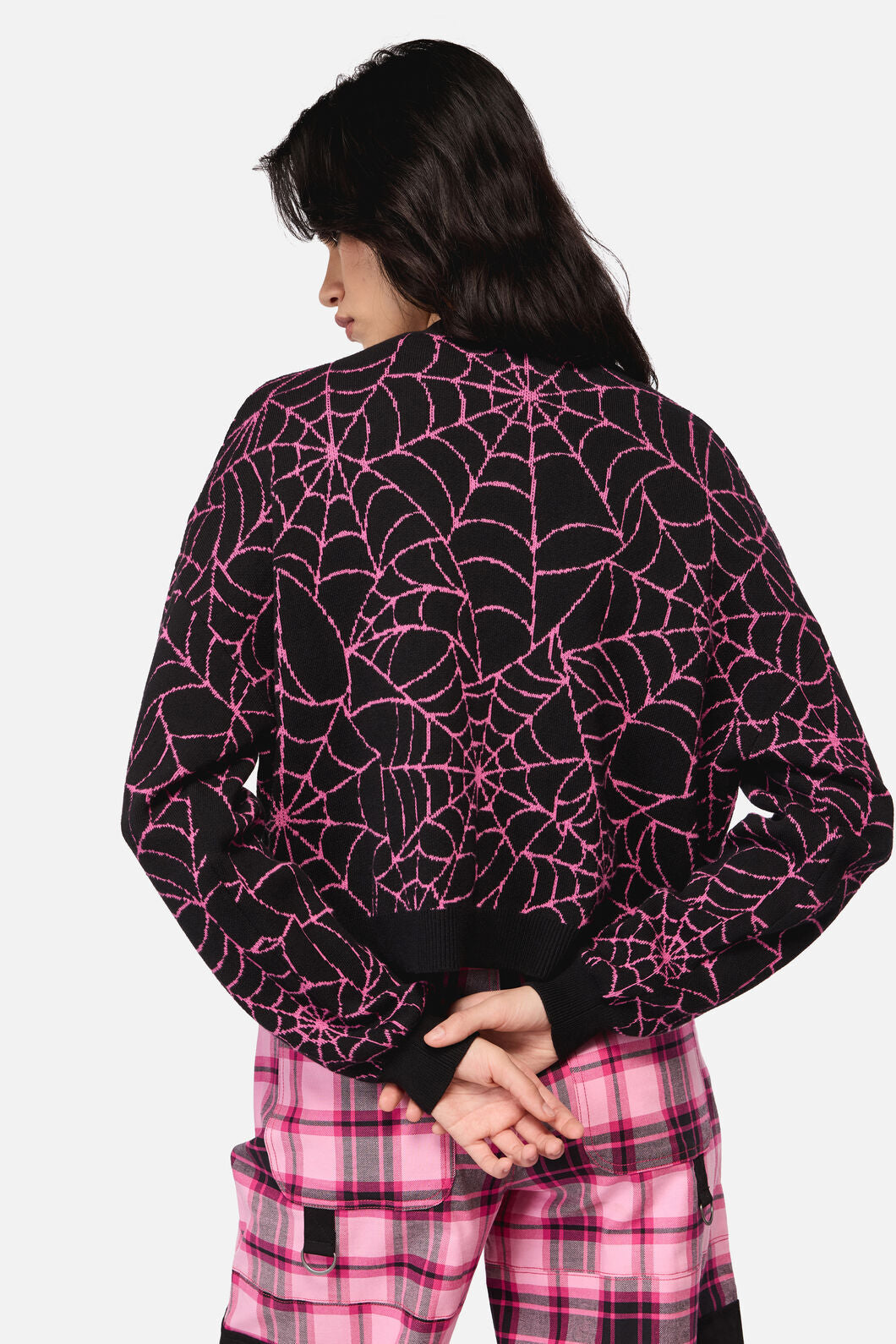 Dangerfield NZ - Rococo Life Spider WebCardigan - black