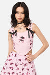 Dangerfield NZ - Rococo Life Spiider Bow Print - pink