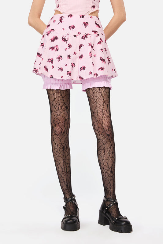 Dangerfield NZ - Rococo Life Spider Print Bow B - pink