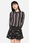 Dangerfield NZ - Dark Pieridae Striped Knit - black-white