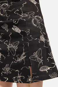 Dangerfield NZ - Dark Pieridae Print Skort - black