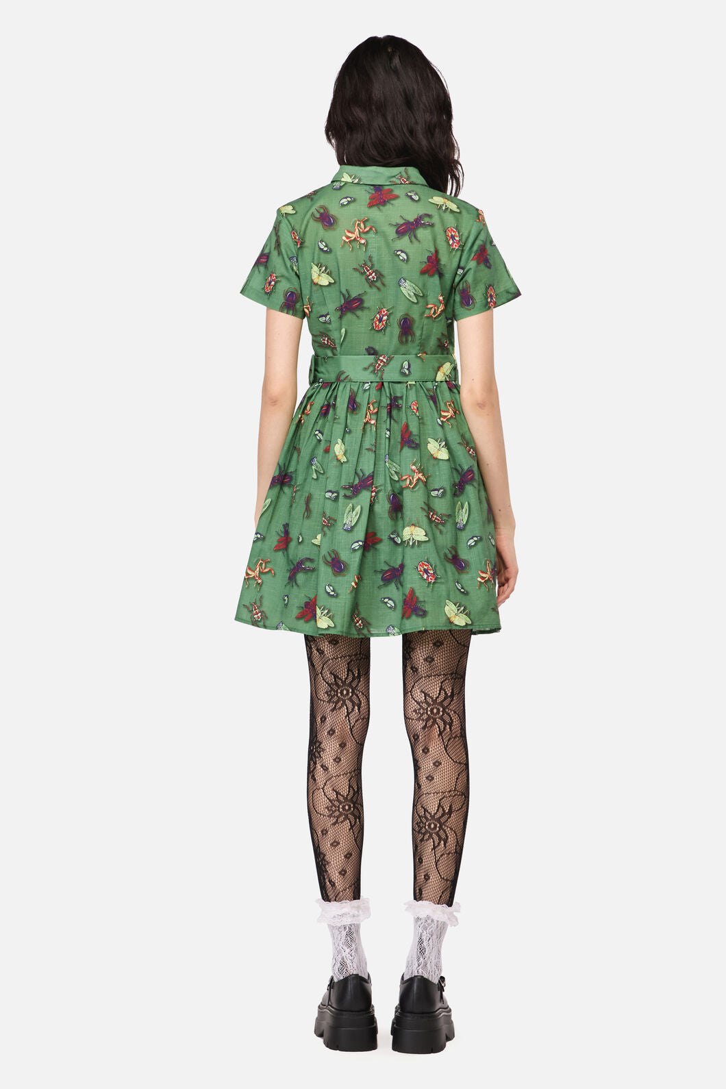 Dangerfield NZ - Entomology Print Dress - green