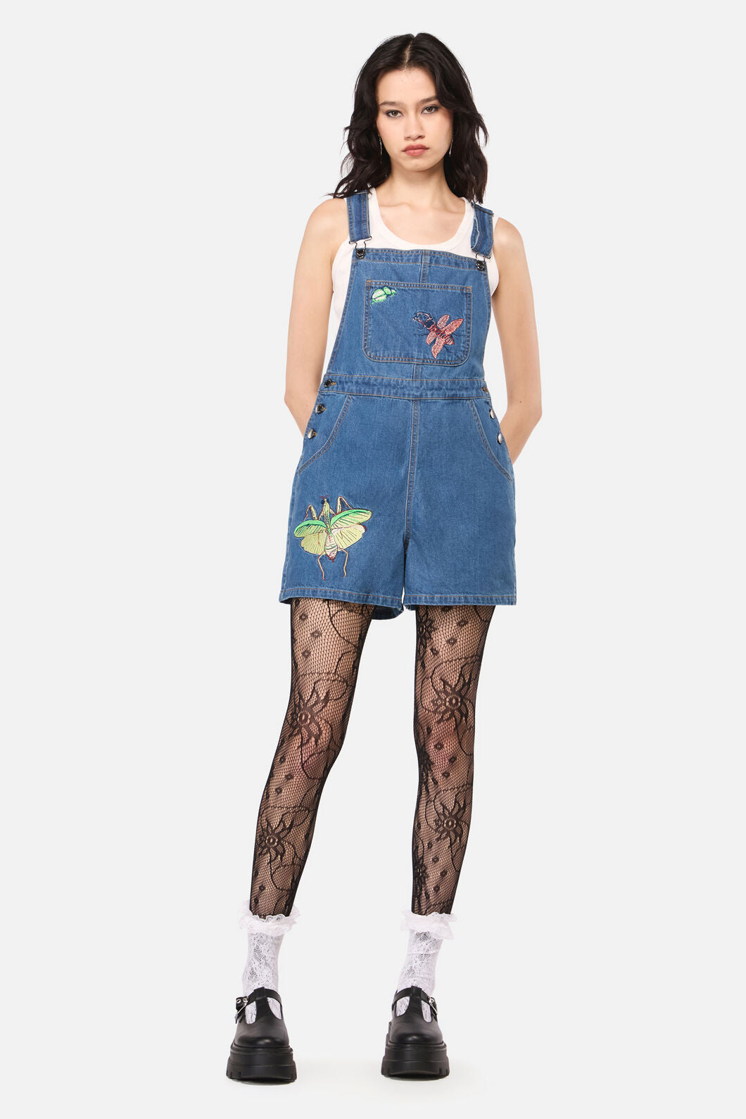Dangerfield NZ - Bugs Galore Denim Overall - blue
