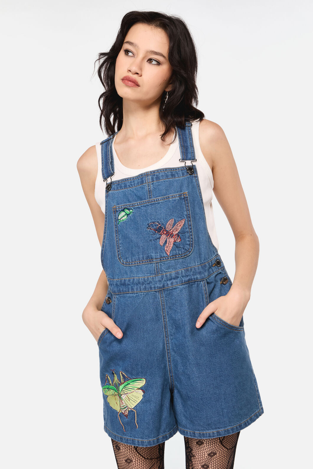 Dangerfield NZ - Bugs Galore Denim Overall - blue