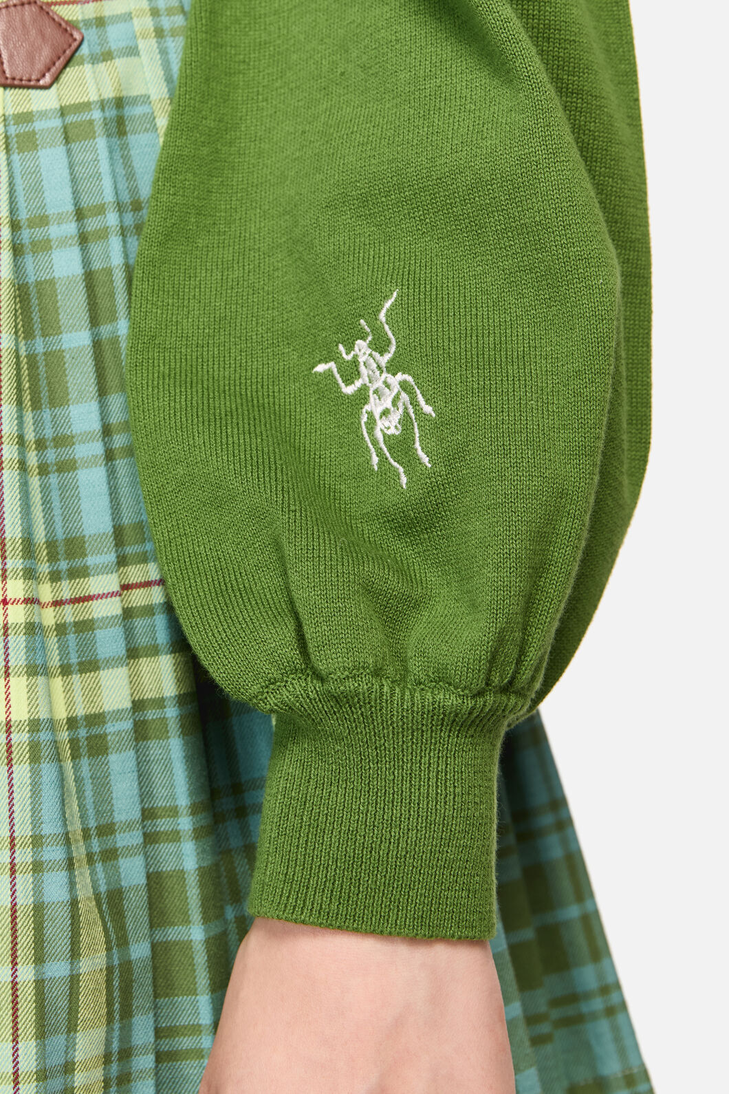 Dangerfield NZ - Insect Lover Lace TrimCardigan - green