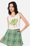 Dangerfield NZ - Entomology Ribbed Tank Top - cream