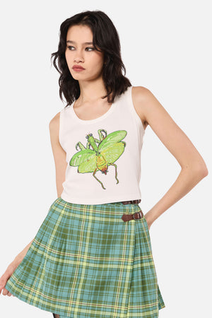 Dangerfield NZ - Entomology Ribbed Tank Top - cream
