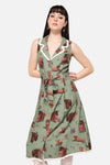Dangerfield NZ - Highland Fling Ruffle Dress - green