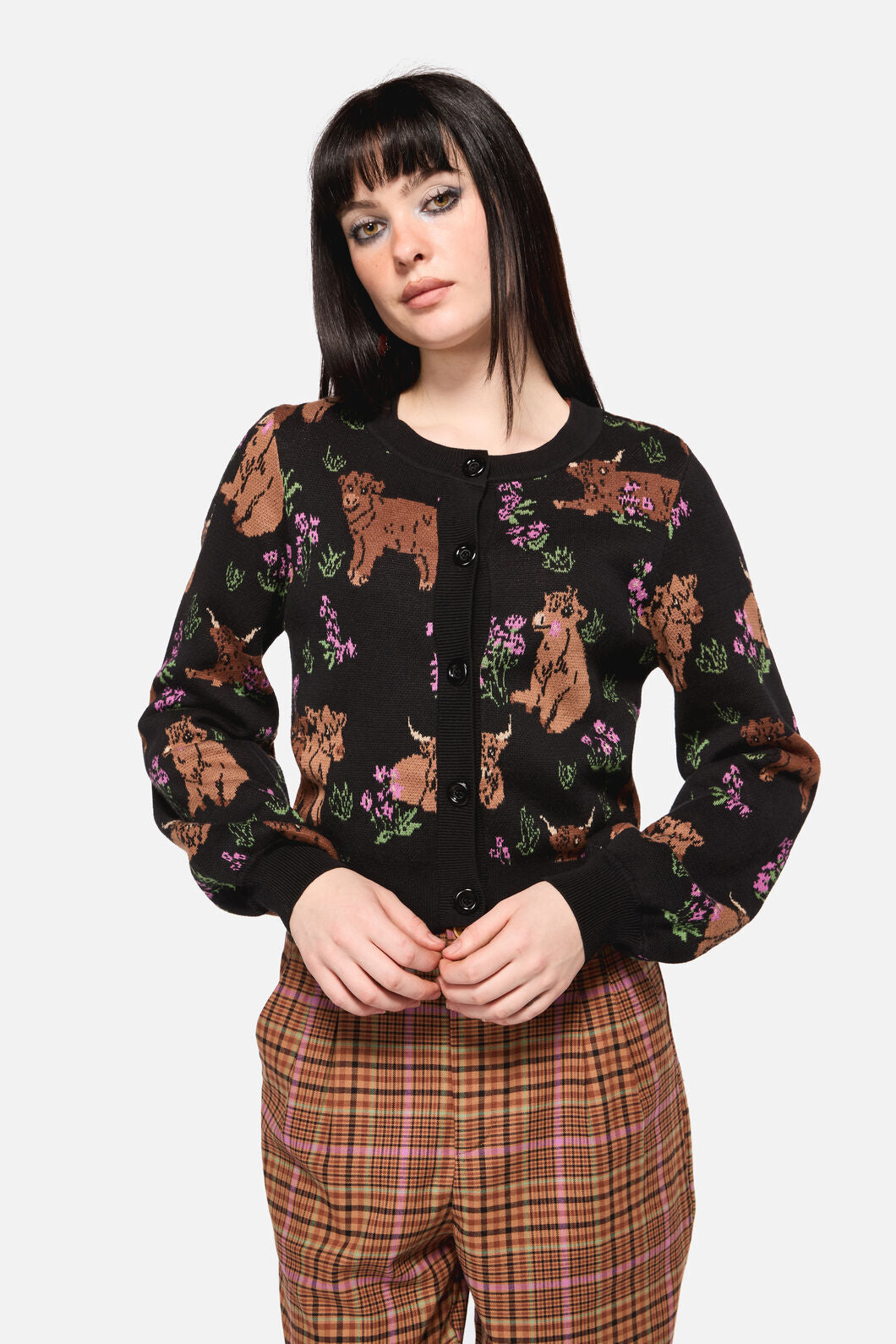 Dangerfield NZ - Highland Fling Cardi - black