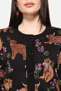 Dangerfield NZ - Highland Fling Cardi - black