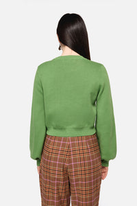 Dangerfield NZ - Grazing Cow Knit Jumper - green