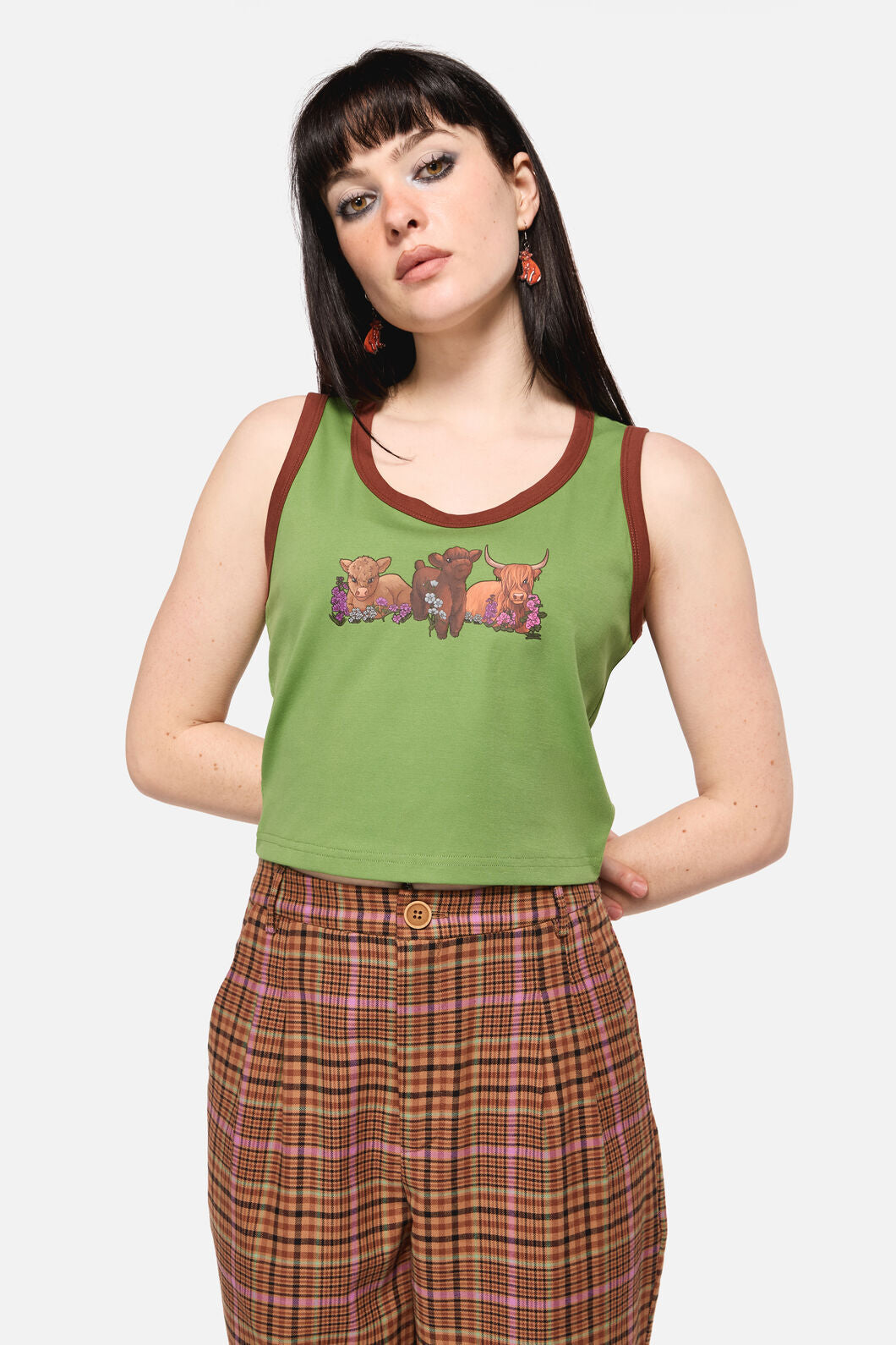 Dangerfield NZ - Grazing Print Tank - green
