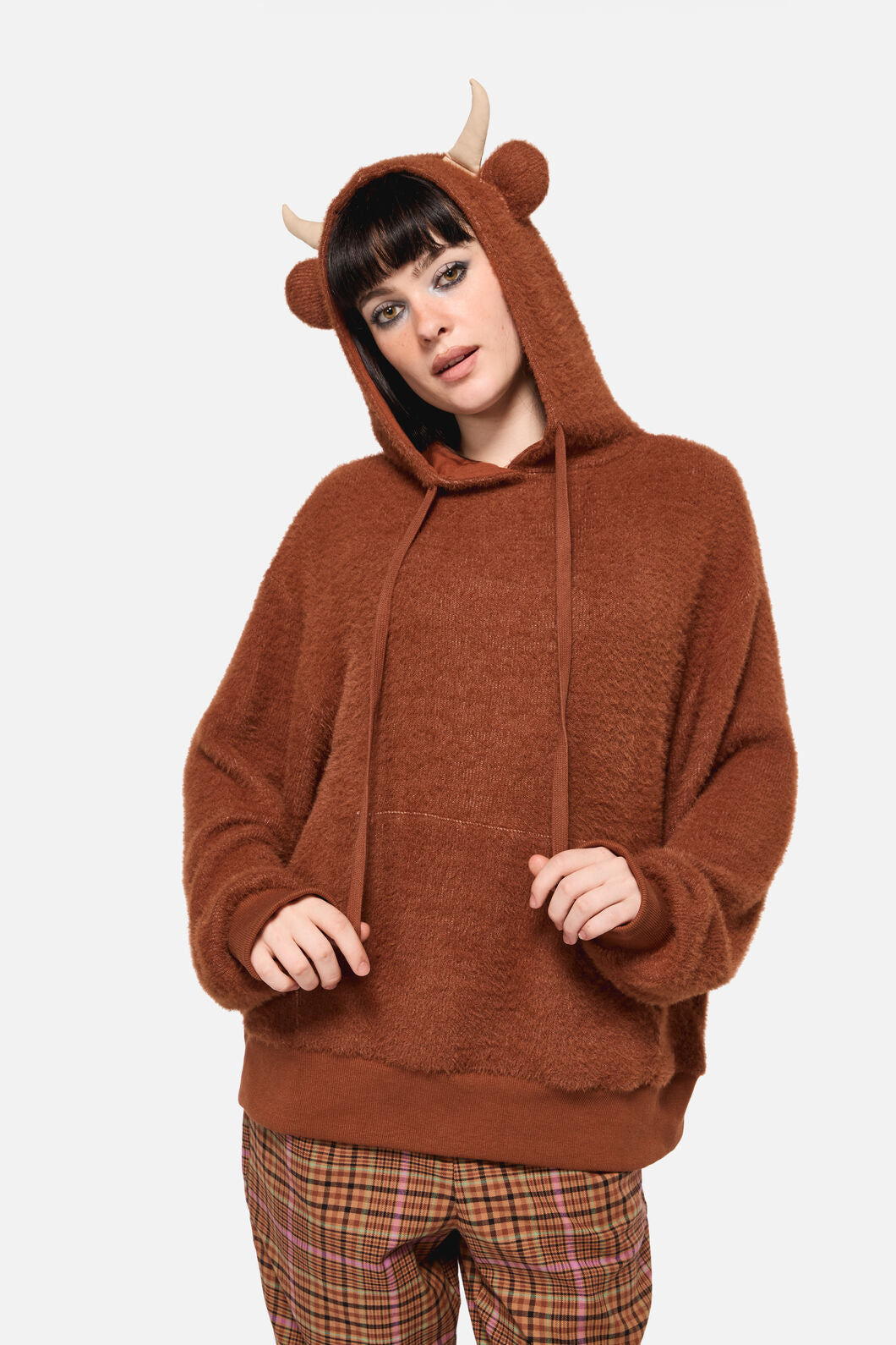 Dangerfield NZ - Shaggy Highland Hoodie - ginger