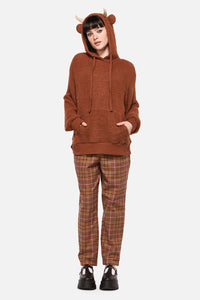 Dangerfield NZ - Shaggy Highland Hoodie - ginger