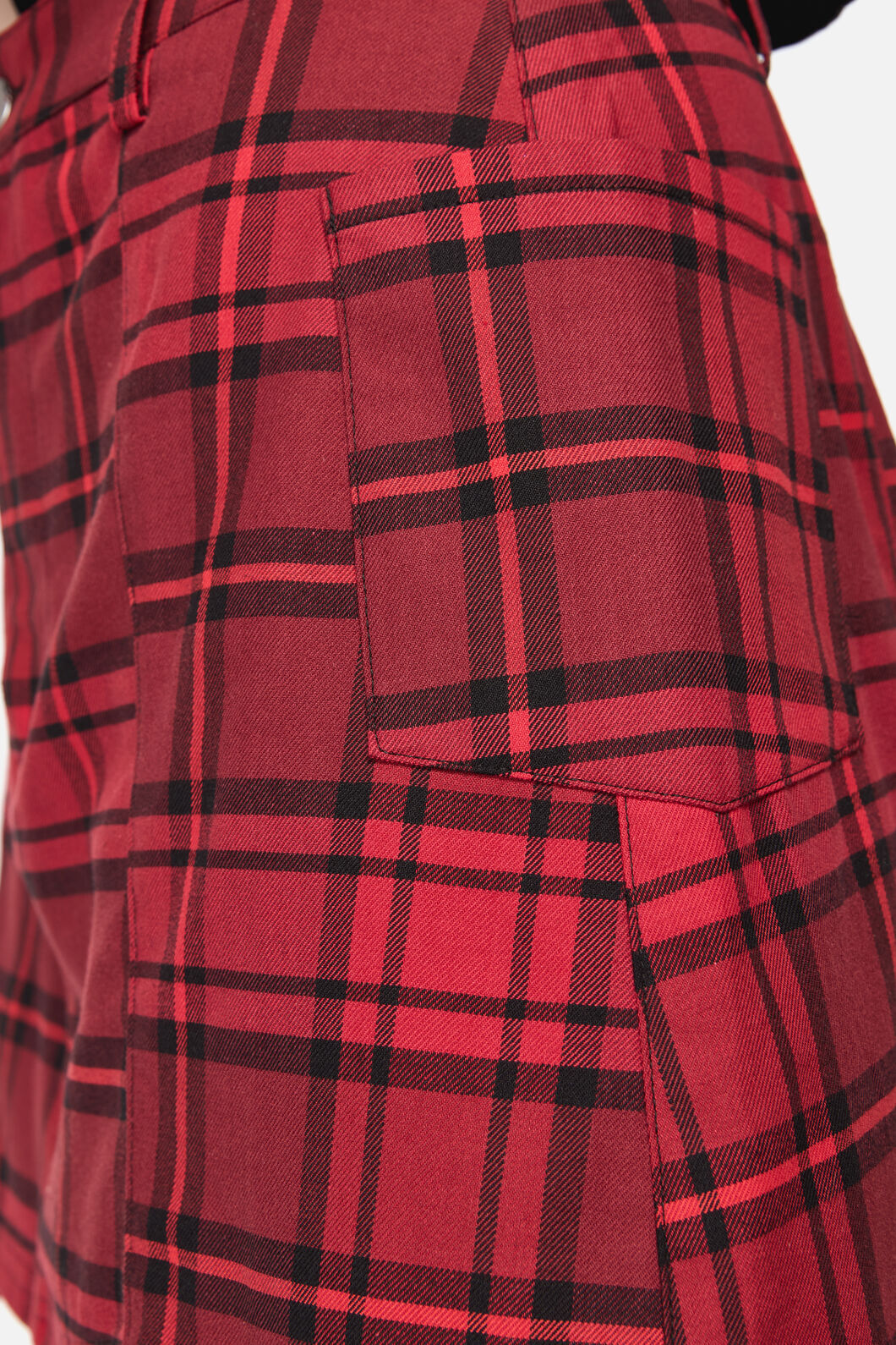 Dangerfield NZ - Over It Tartan Mini Skirt - red