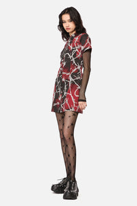 Dangerfield NZ - Sharp Hearted Mini Dress - multi