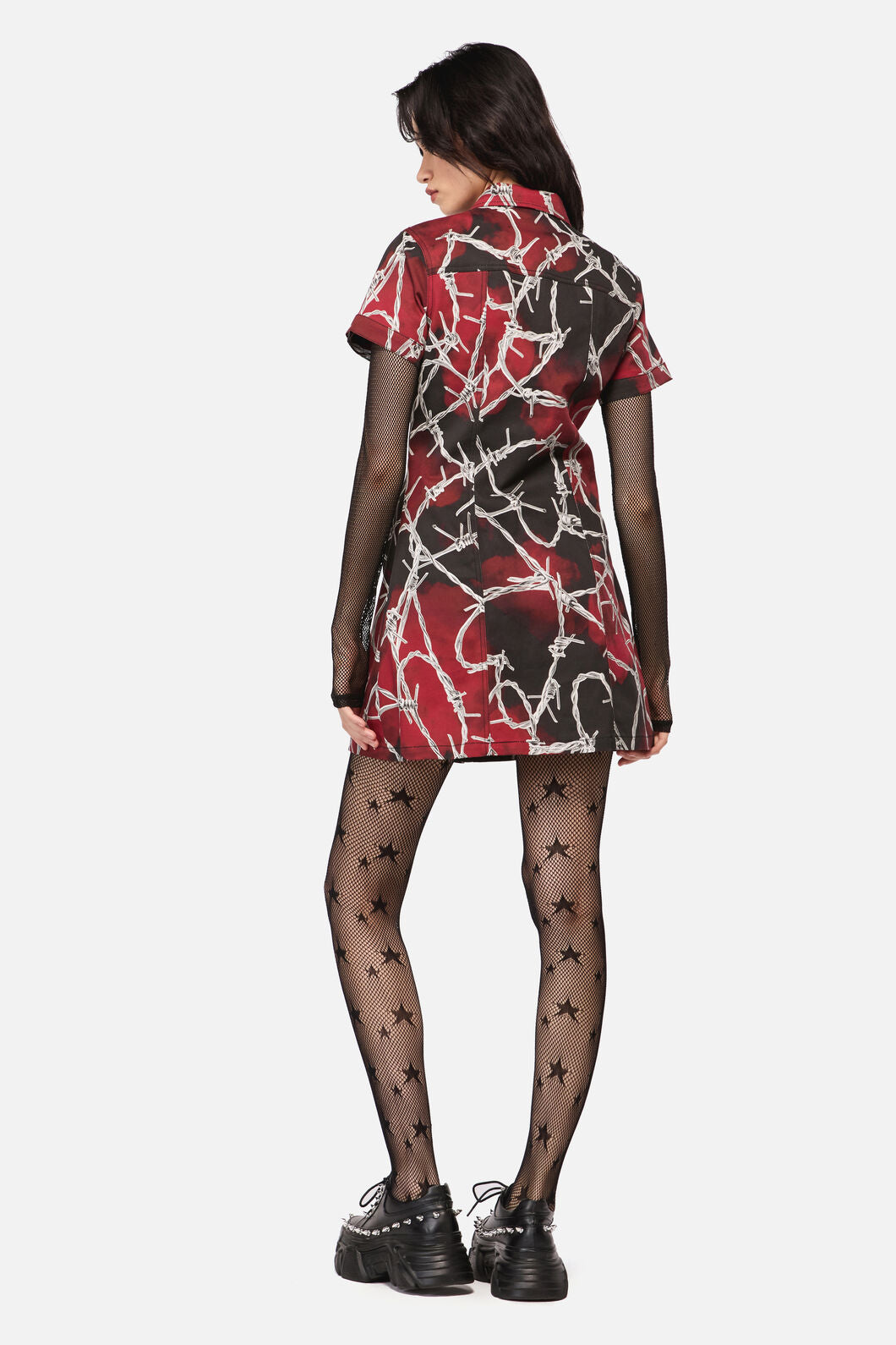 Dangerfield NZ - Sharp Hearted Mini Dress - multi