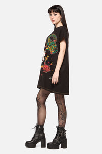 Dangerfield NZ - Lawless Oversized Tee Dress - black