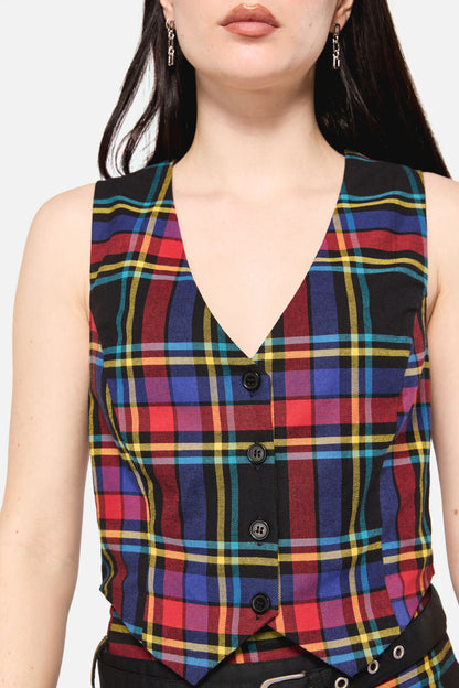 Dangerfield NZ - Anarchic Tartan Vest - multi