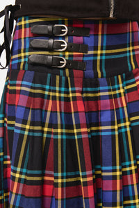 Dangerfield NZ - Anarchic Tartan Midi Skirt - multi