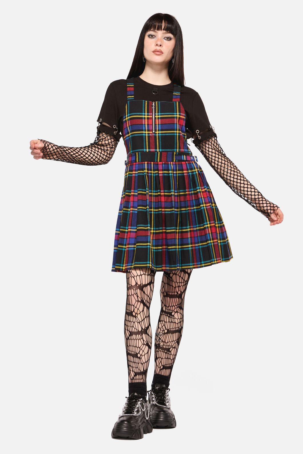 Dangerfield NZ - Anarchic Tartan Pinafore - multi