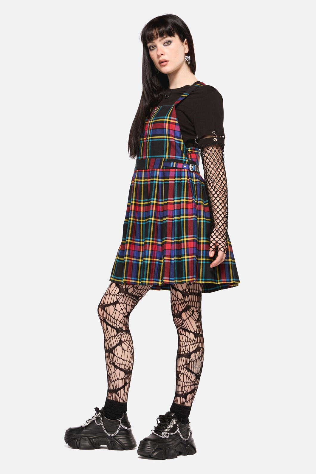 Dangerfield NZ - Anarchic Tartan Pinafore - multi