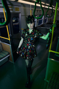 Dangerfield NZ - Dangerous Grunge Print Dress - black