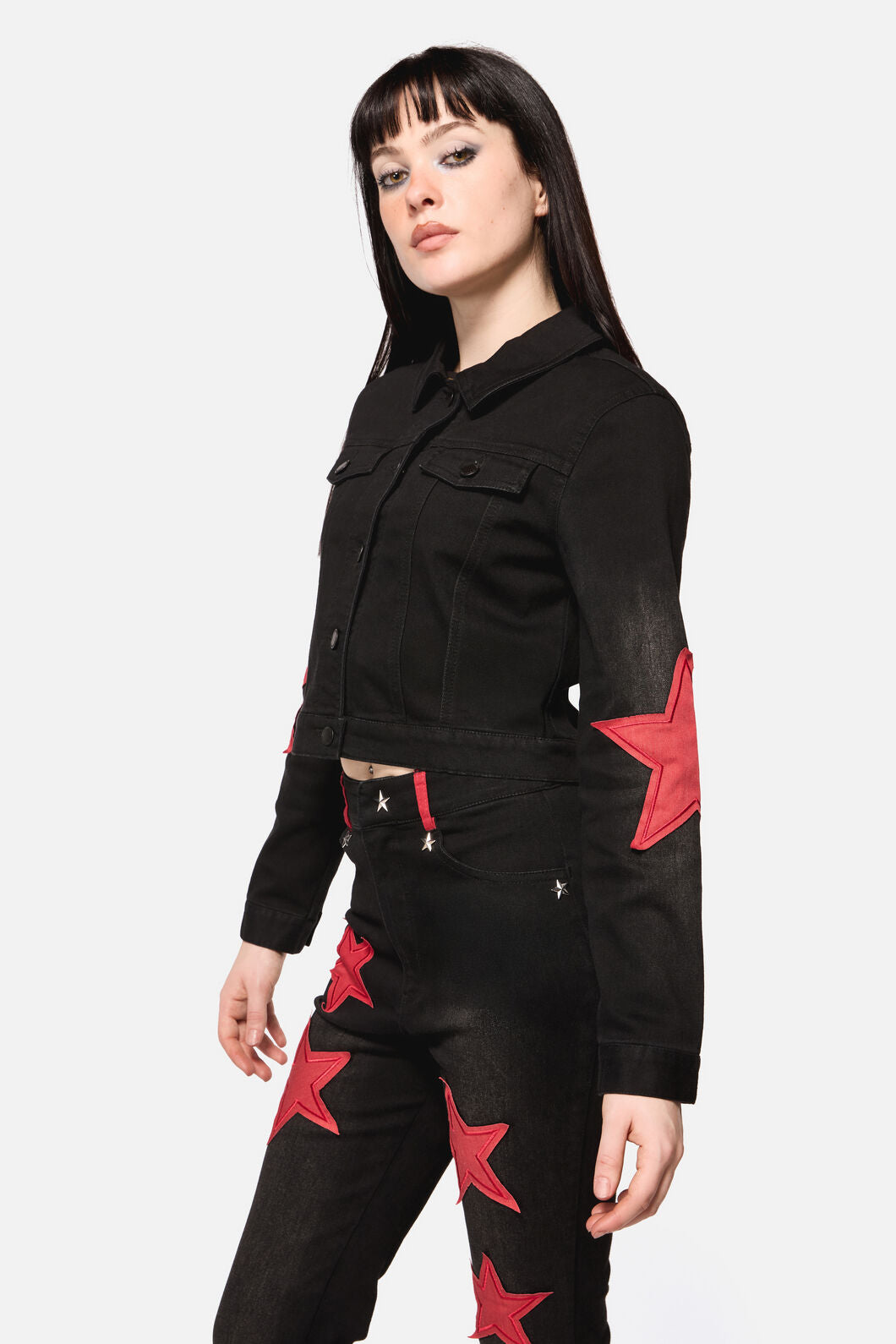 Dangerfield NZ - Catwalk Assassin Denim Jacket - black-red