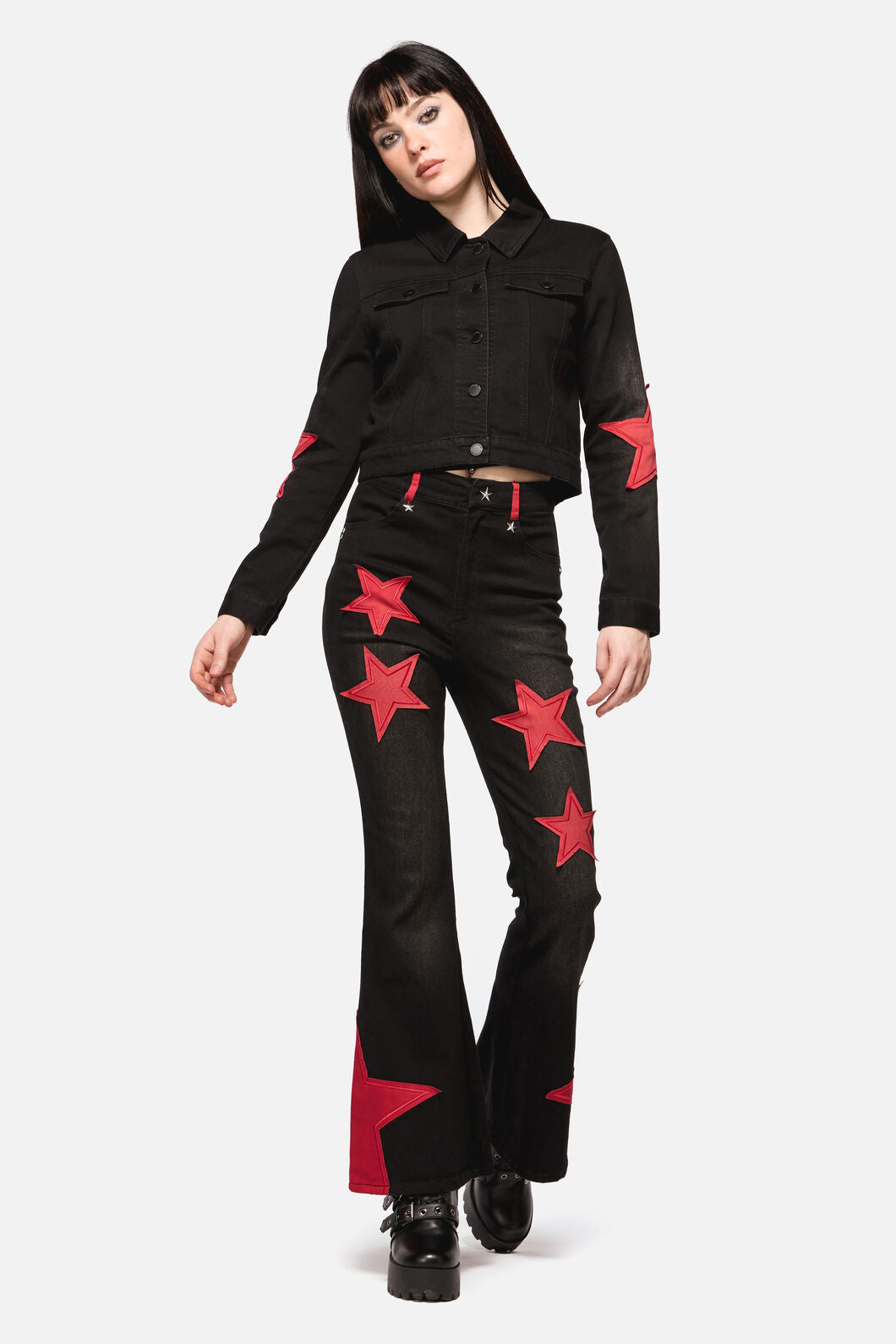 Dangerfield NZ - Catwalk Assassin Denim Jacket - black-red
