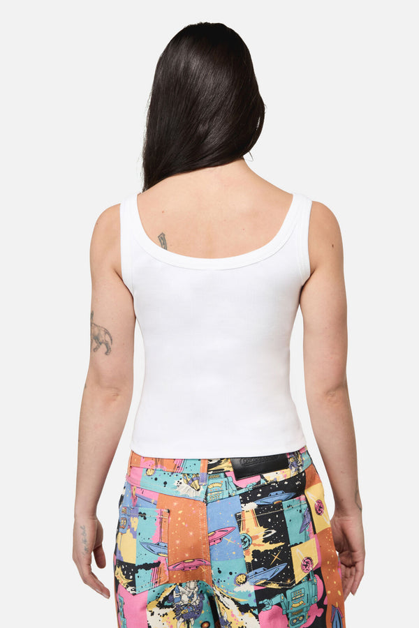Dangerfield NZ - Galactic Print Tank Top - cream