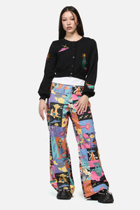 Dangerfield NZ - Galactic Print Cardigan - black