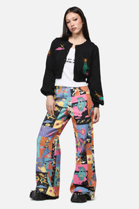 Dangerfield NZ - Galactic Print Cardigan - black