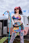 Dangerfield NZ - Galactic Print Micro Skort - multi