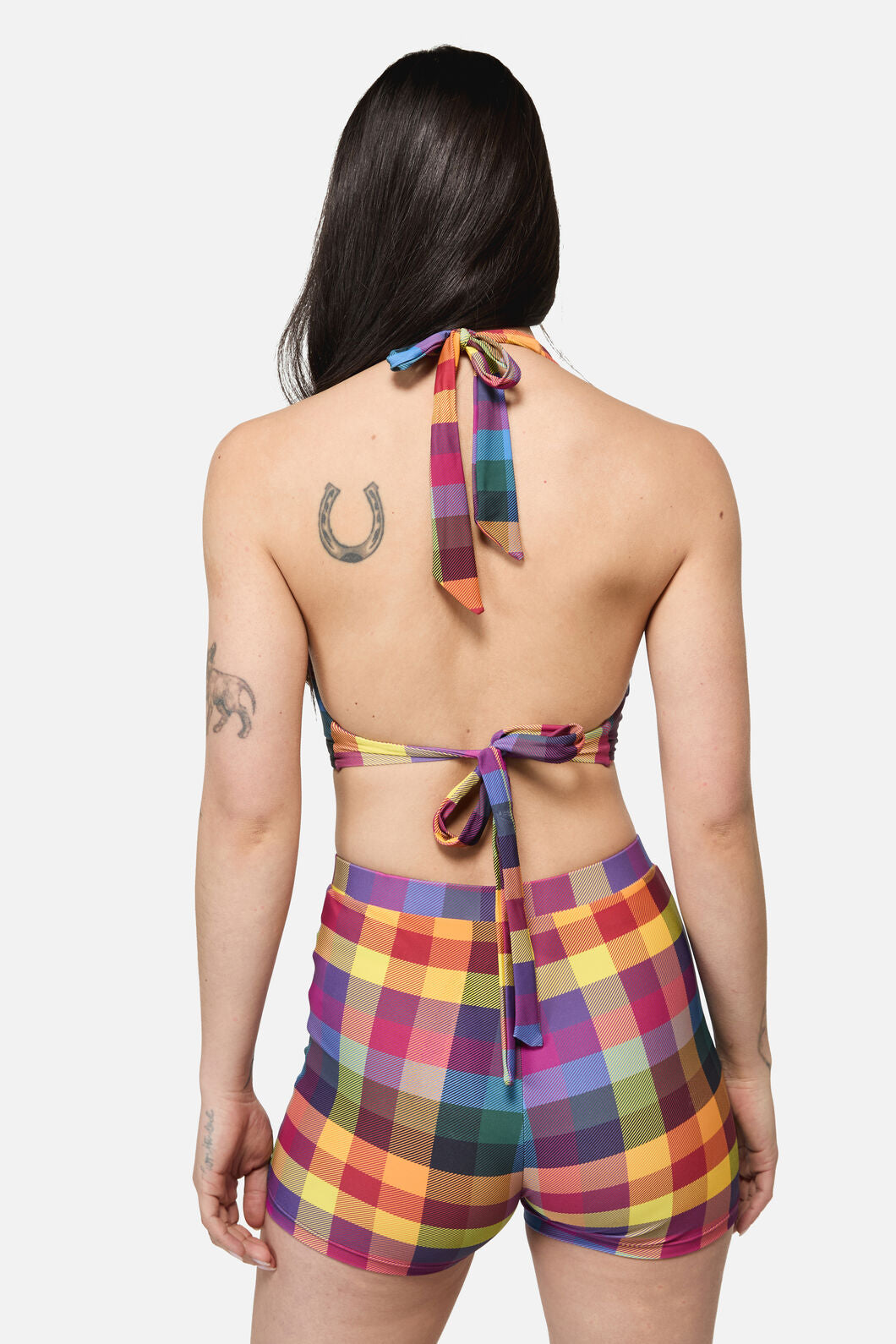 Dangerfield NZ - Cosy Check Bikini Top - multi