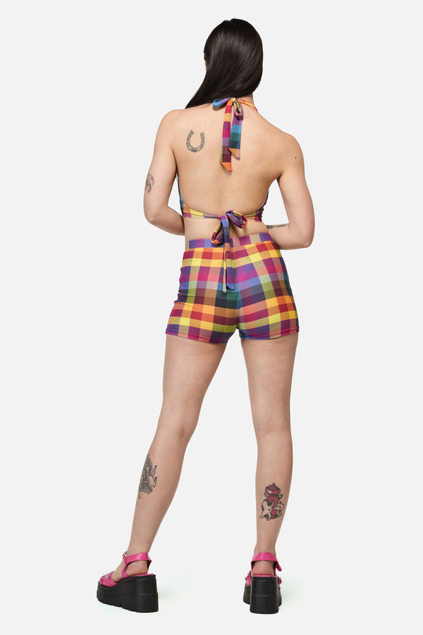 Dangerfield NZ - Cosy Check Bikini Bottom - multi