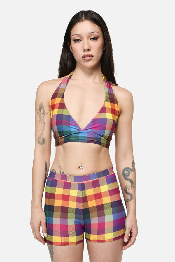 Dangerfield NZ - Cosy Check Bikini Bottom - multi