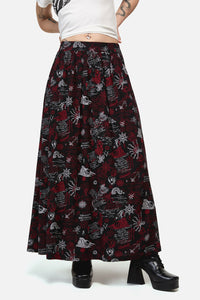 Dangerfield NZ - Pirate Punk Midi Skirt - black