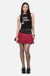 Dangerfield NZ - Piracy Punk Tartan Mini Skort - red