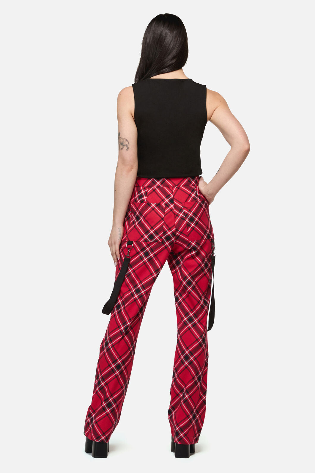 Dangerfield NZ - Piracy Punk Tartan Pant - red